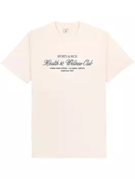 Sporty & Rich футболка H&W Club, нейтральный цвет