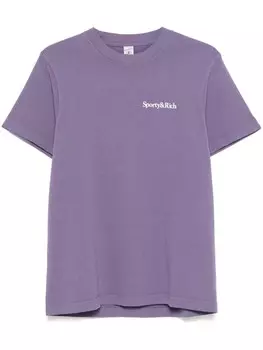 Sporty & Rich футболка Health Is Wealth, фиолетовый