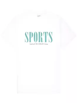 Sporty & Rich футболка с логотипом, белый