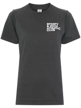 Sporty & Rich футболка с логотипом, черный