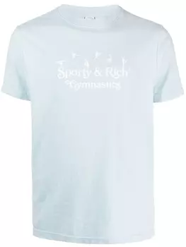 Sporty & Rich футболка с логотипом, синий