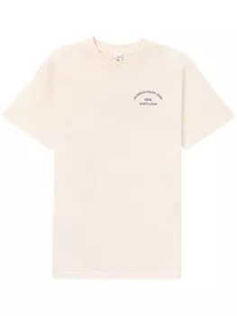 Sporty & Rich футболка с надписью, нейтральный цвет