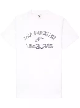 Sporty & Rich футболка Track Club, белый