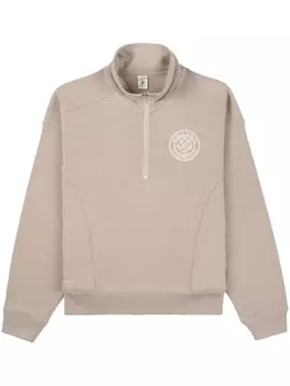 Sporty & Rich хлопковая толстовка Paris Country Club, нейтральный цвет