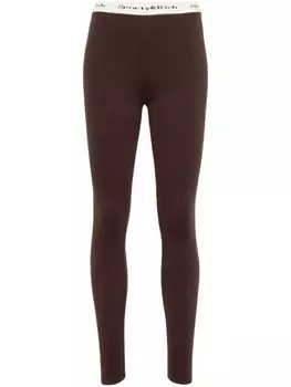 Sporty & Rich легинсы с логотипом, коричневый