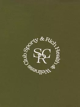 Sporty & Rich легинсы с логотипом, зеленый