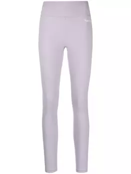 Sporty & Rich легинсы с завышенной талией и логотипом, фиолетовый
