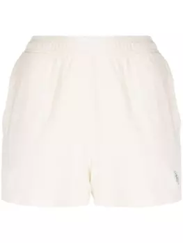 Sporty & Rich махровые шорты с вышивкой SRC, нейтральный цвет