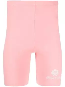 Sporty & Rich облегающие шорты с логотипом, розовый