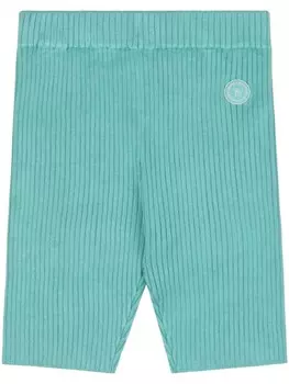 Sporty & Rich облегающие шорты с нашивкой-логотипом, синий