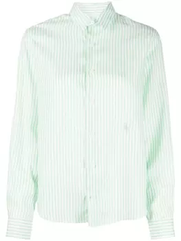 Sporty & Rich рубашка с вышитым логотипом, зеленый