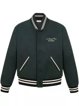 Sporty & Rich шерстяной бомбер Faubourg, зеленый