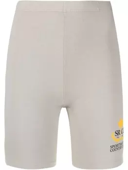 Sporty & Rich шорты с логотипом, зеленый