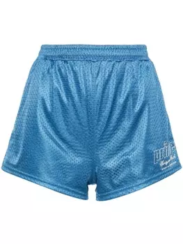 Sporty & Rich шорты с перфорацией, синий