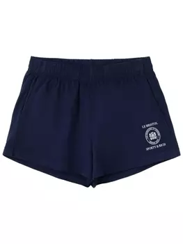 Sporty & Rich шорты с принтом Paris Crest из коллаборации с Le Bristol, зеленый