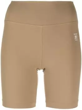 Sporty & Rich шорты с завышенной талией, нейтральный цвет