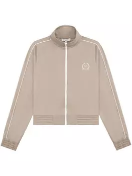 Sporty & Rich спортивная куртка Golf с вышитым логотипом, нейтральный цвет