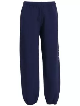Sporty & Rich спортивные брюки Hotel du Cap Cursive, синий
