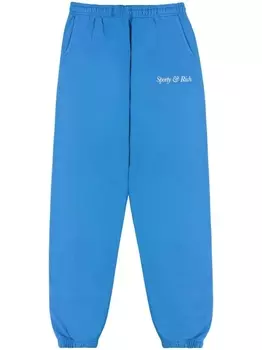 Sporty & Rich спортивные брюки с логотипом, синий