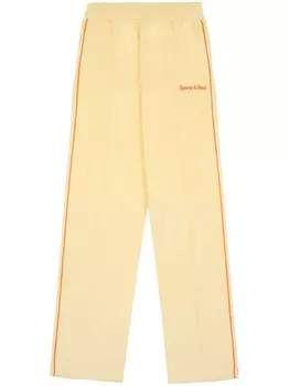 Sporty & Rich спортивные брюки с вышитым логотипом, желтый