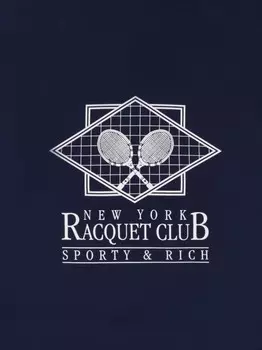 Sporty & Rich спортивные шорты NY Racquet Club, синий