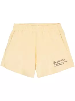 Sporty & Rich спортивные шорты с логотипом, нейтральный цвет