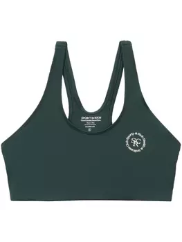 Sporty & Rich спортивный топ с логотипом, зеленый