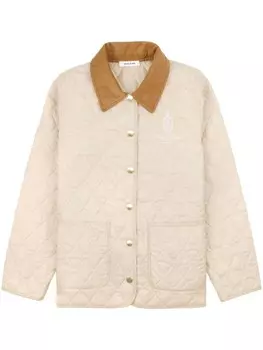 Sporty & Rich стеганая куртка Vendome, нейтральный цвет