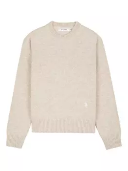 Sporty & Rich свитер с вышитым логотипом, нейтральный