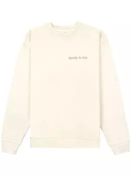 Sporty & Rich толстовка Avant Garde с логотипом, нейтральный цвет