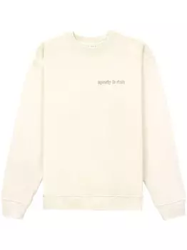 Sporty & Rich толстовка Avant Garde с логотипом, нейтральный цвет