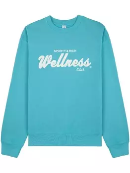 Sporty & Rich толстовка Draft с логотипом, синий