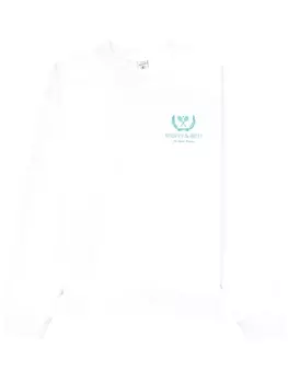 Sporty & Rich толстовка Glam Slam с логотипом, белый