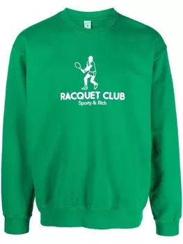 Sporty & Rich толстовка Racquet Club, зеленый
