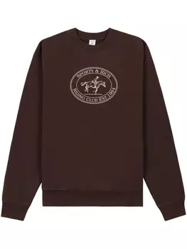 Sporty & Rich толстовка Riding Club, коричневый