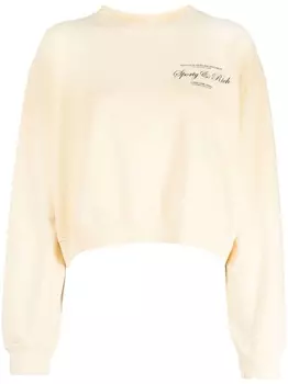 Sporty & Rich толстовка с логотипом, нейтральный цвет