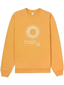 Sporty & Rich толстовка с логотипом, оранжевый