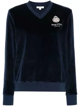 Sporty & Rich толстовка с логотипом, синий