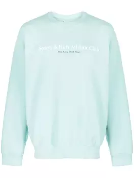 Sporty & Rich толстовка с логотипом, синий