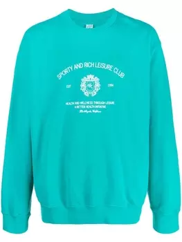 Sporty & Rich толстовка с логотипом, синий