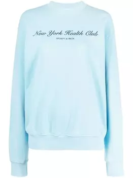 Sporty & Rich толстовка с принтом, синий