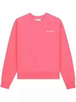 Sporty & Rich толстовка с вышитым логотипом, розовый