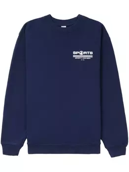 Sporty & Rich толстовка Sports с логотипом, синий