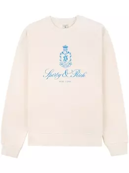 Sporty & Rich толстовка Vendom с круглым вырезом, нейтральный цвет