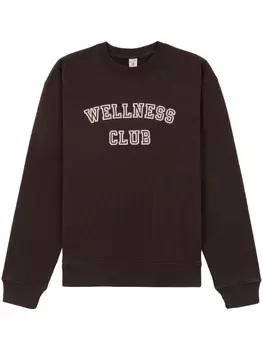 Sporty & Rich толстовка Wellness Club, коричневый