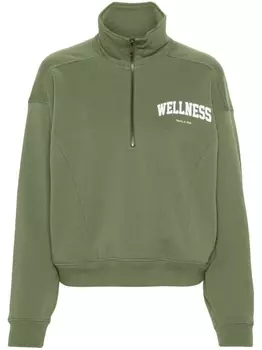 Sporty & Rich толстовка Wellness Ivy Quarter на молнии, зеленый