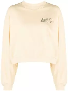 Sporty & Rich укороченная толстовка Tennis Script