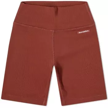 Sporty & Rich велосипедные Шорты в рубчик с логотипом и засечками