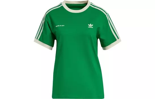 Sporty & Rich X Sporty & Rich X Adidas Футболка Ringer женская зеленая Adidas Originals