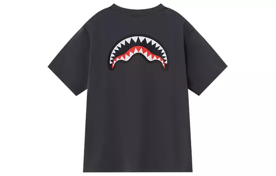 SPRAYGROUND Футболка унисекс, Темно-серый (красный принт)